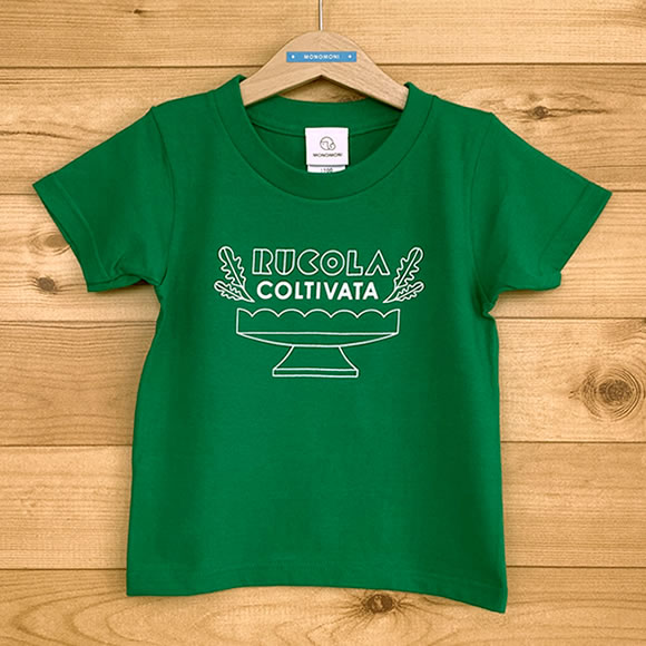 MONOMONI（モノモニ）おとなTシャツ「RUCOLA COLTIVATA（ルッコラ・コルティヴァータ）」 