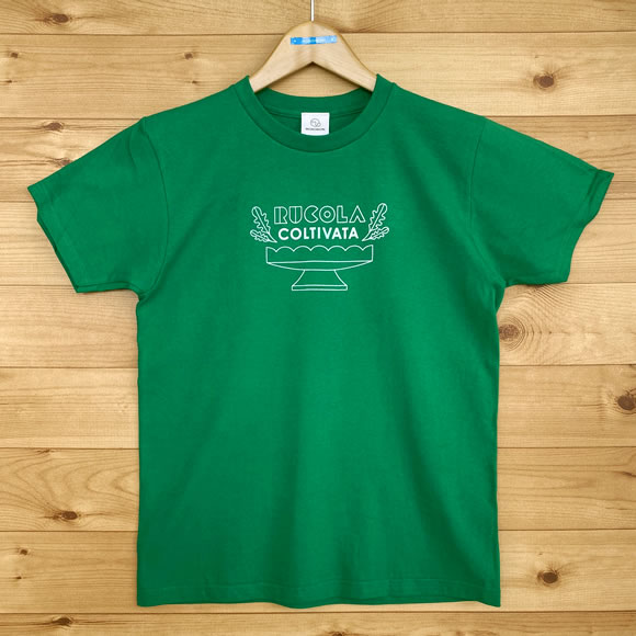 MONOMONI（モノモニ）おとなTシャツ「RUCOLA COLTIVATA（ルッコラ・コルティヴァータ）」 