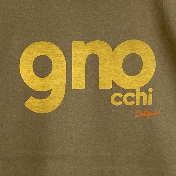 MONOMONI（モノモニ）おとなTシャツ「Gnocchi（ニョッキ）」 