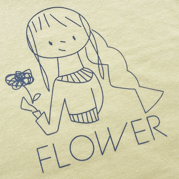 MONOMONI（モノモニ）こどもTシャツ「FLOWER（フラワー）」 