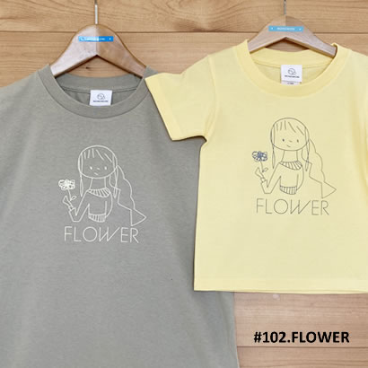 親子おそろいTシャツ「FLOWER（フラワー）」